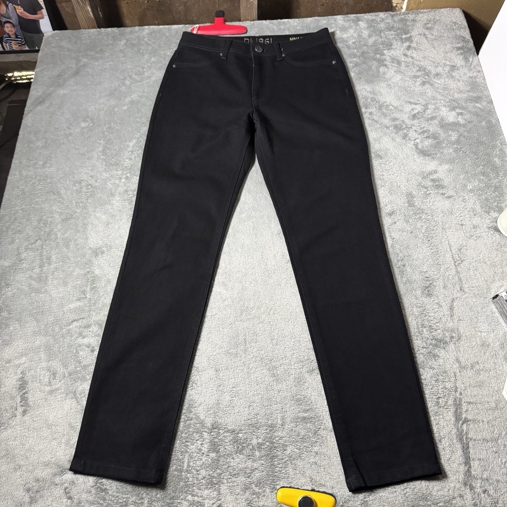 DL1961 Womens Nina High Rise Skinny Black Denim 4 way Stretch Jeans‎ Size 29